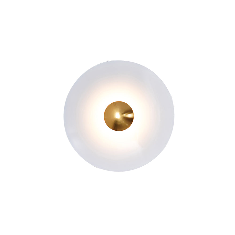 Lampa Ścienna Nowoczesna Minimalistyczna z Okrągłym Kloszem i Zintegrowanym LED