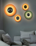 Lampa Ścienna Nowoczesna Minimalistyczna z Okrągłym Kloszem i Zintegrowanym LED