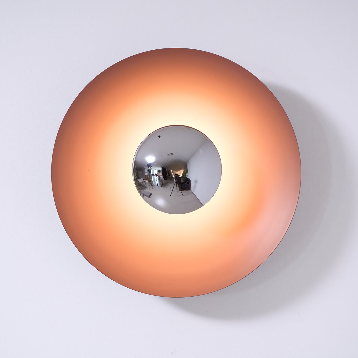 Lampa Ścienna Nowoczesna Minimalistyczna z Okrągłym Kloszem i Zintegrowanym LED