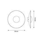 Lampa Ścienna Nowoczesna Minimalistyczna z Okrągłym Kloszem i Zintegrowanym LED
