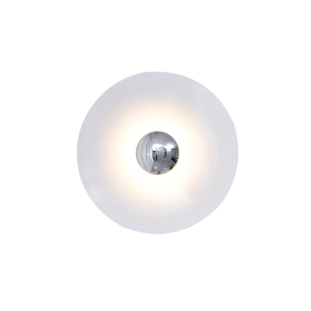 Lampa Ścienna Nowoczesna Minimalistyczna z Okrągłym Kloszem i Zintegrowanym LED