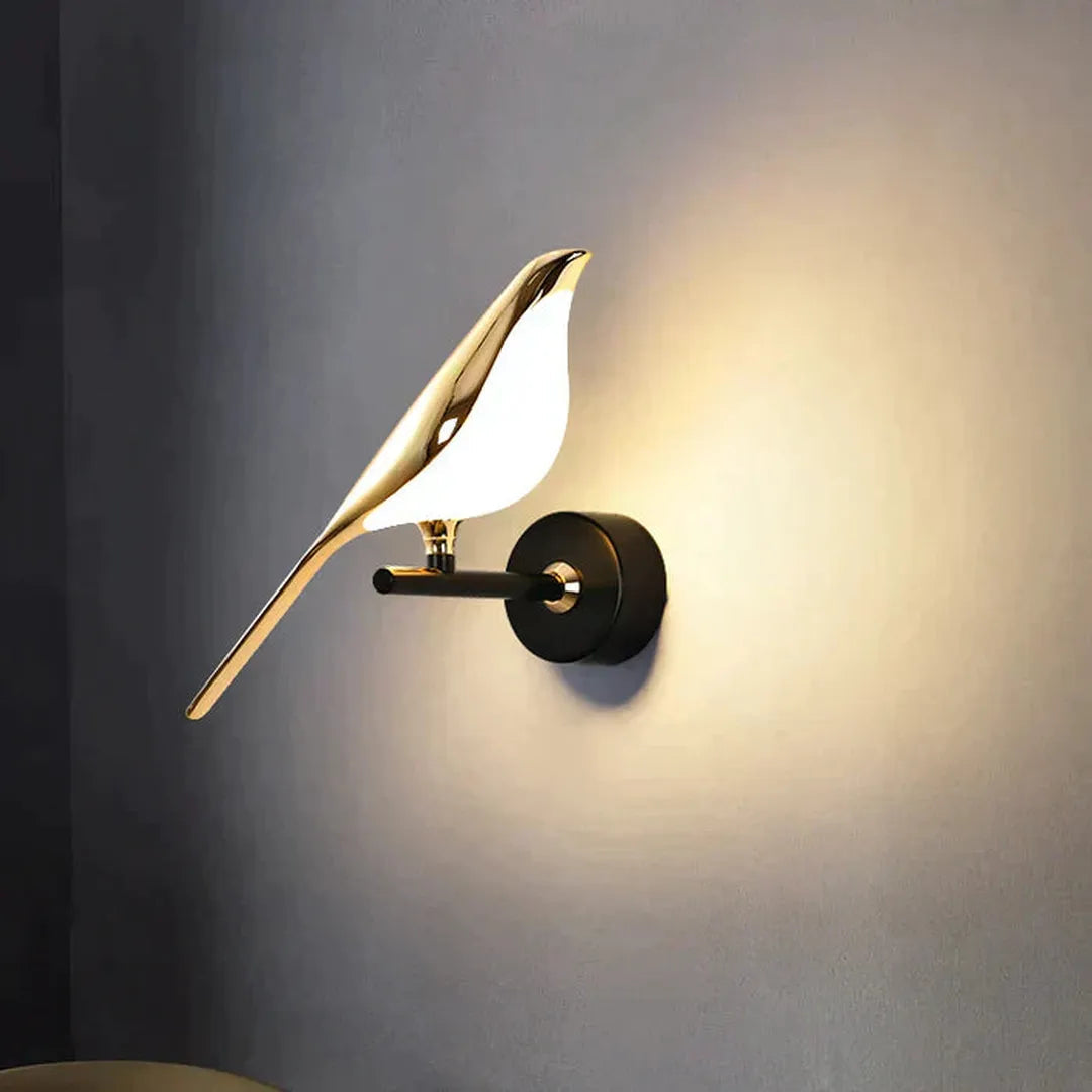 Lampa Ścienna Nowoczesna z Motywem Ptaka