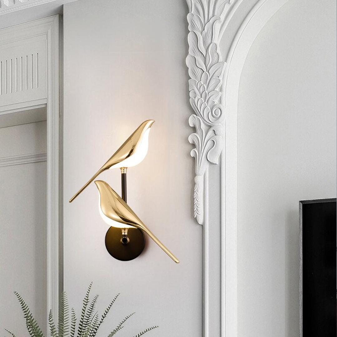 Lampa Ścienna Nowoczesna z Motywem Ptaka