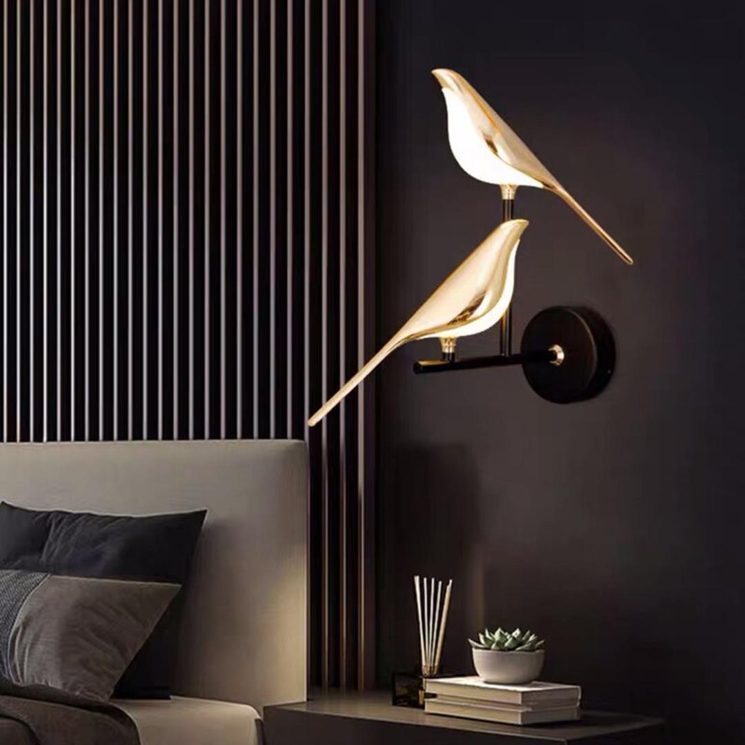 Lampa Ścienna Nowoczesna z Motywem Ptaka