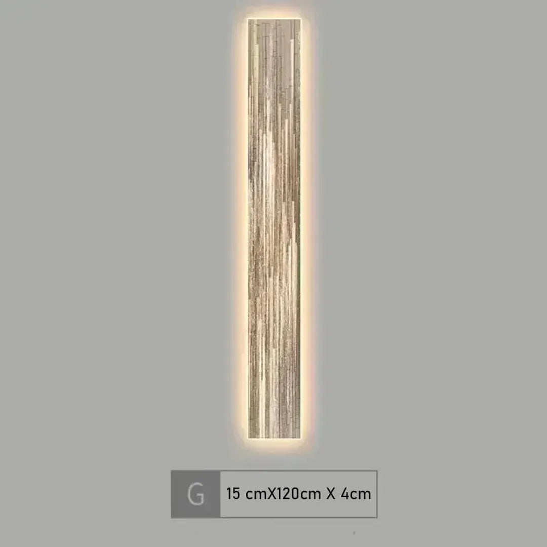 Lampa Ścienna Nowoczesna z Podświetleniem LED i Wzorem Artystycznym