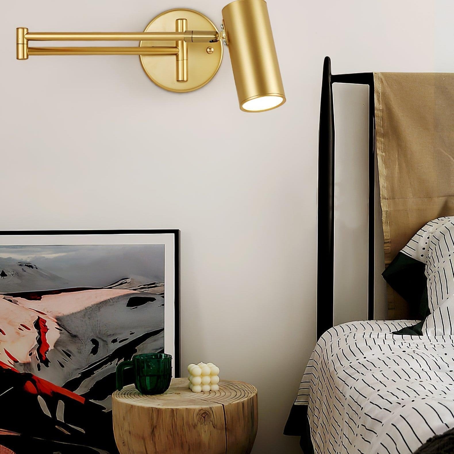 Lampa Ścienna Nowoczesna z Regulowanym Ramieniem i Obrotową Głowicą