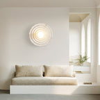 Lampa Ścienna Okrągła Wabi-Sabi Retro z Teksturowaną Obudową