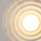 Lampa Ścienna Okrągła Wabi-Sabi Retro z Teksturowaną Obudową