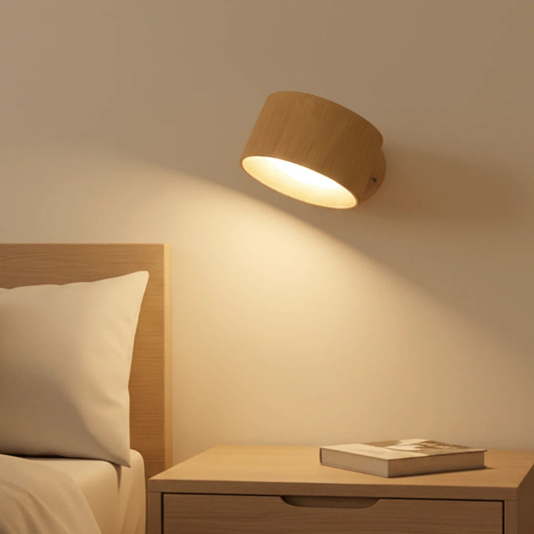 Lampa Ścienna Skandynawska z Regulowaną Głowicą i Akumulatorem