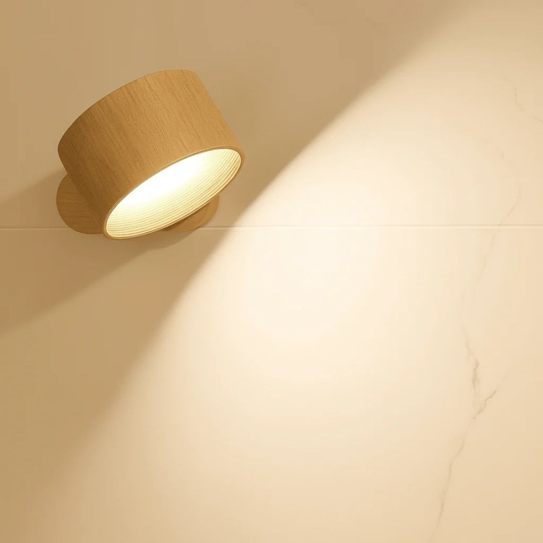 Lampa Ścienna Skandynawska z Regulowaną Głowicą i Akumulatorem