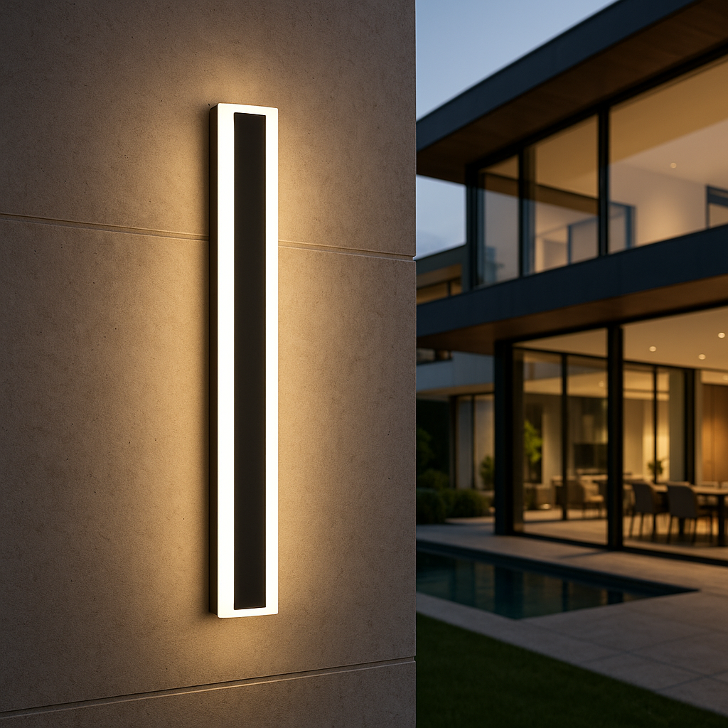 Lampa Ścienna Zewnętrzna Minimalistyczna z Czujnikiem Ruchu