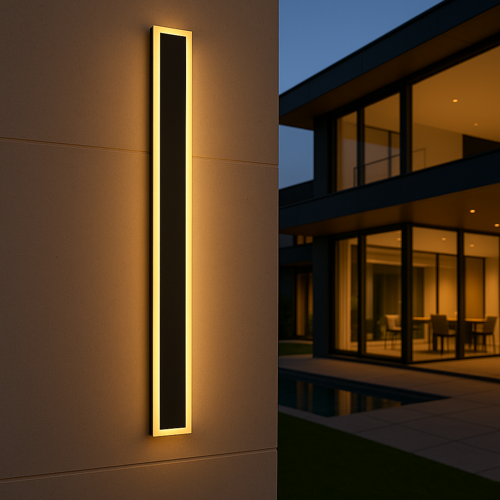 Lampa Ścienna Zewnętrzna Minimalistyczna z Czujnikiem Ruchu