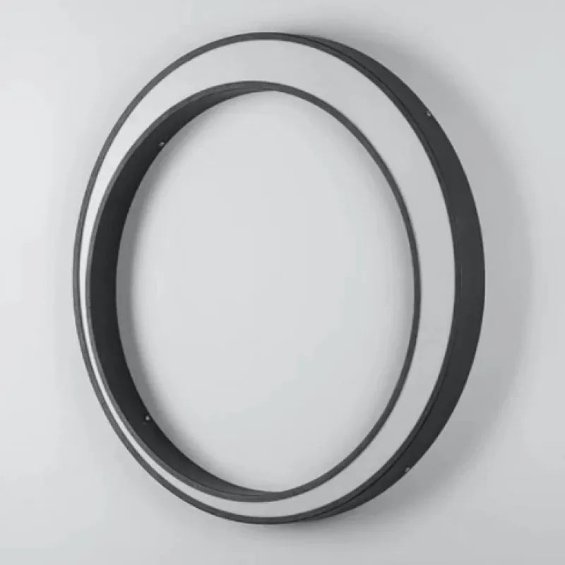 Lampa Ścienna Zewnętrzna Minimalistyczna z Okrągłym Pierścieniem do Ogrodu