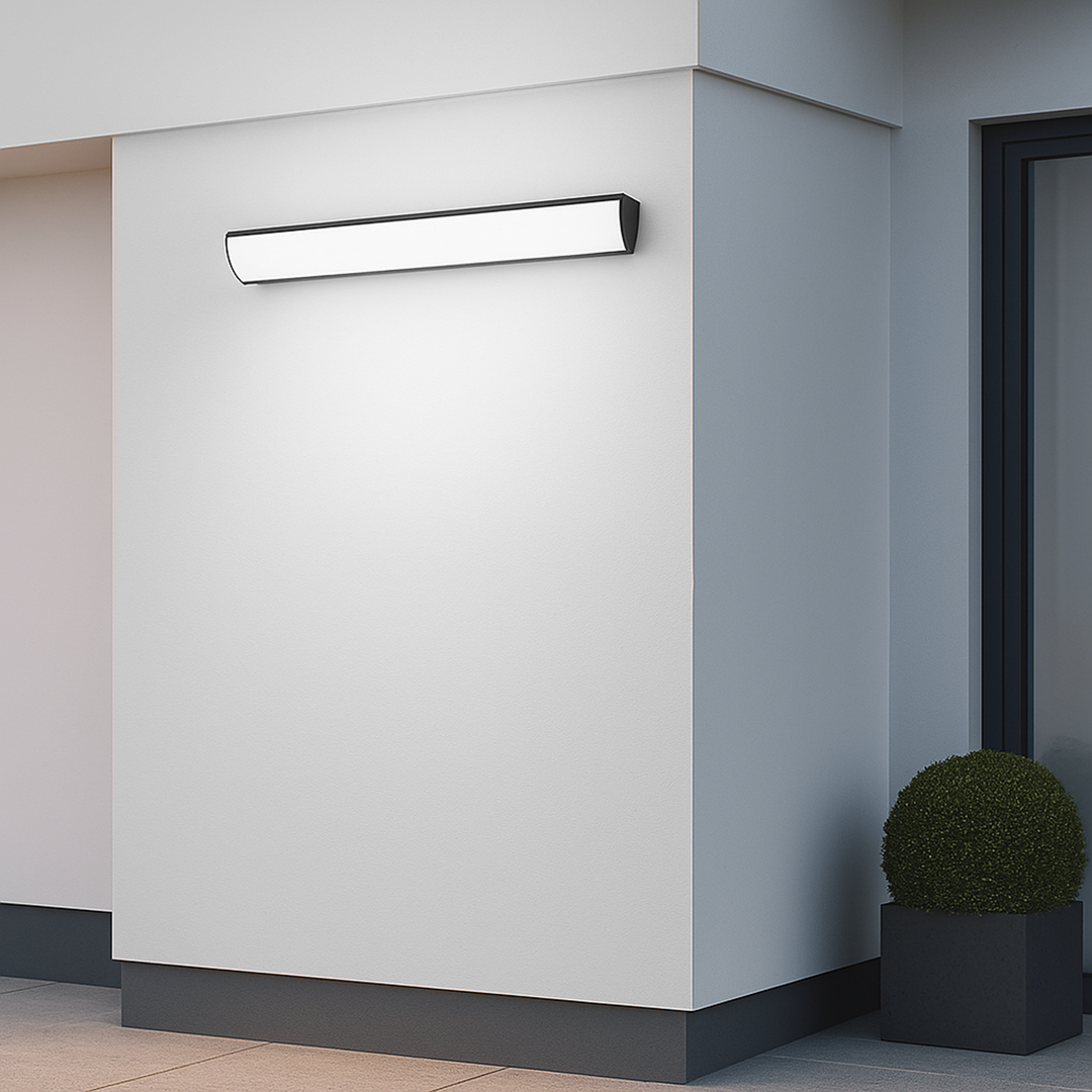 Lampa Ścienna Zewnętrzna Minimalistyczna z Zintegrowanym LED i Klasą Szczelności IP65