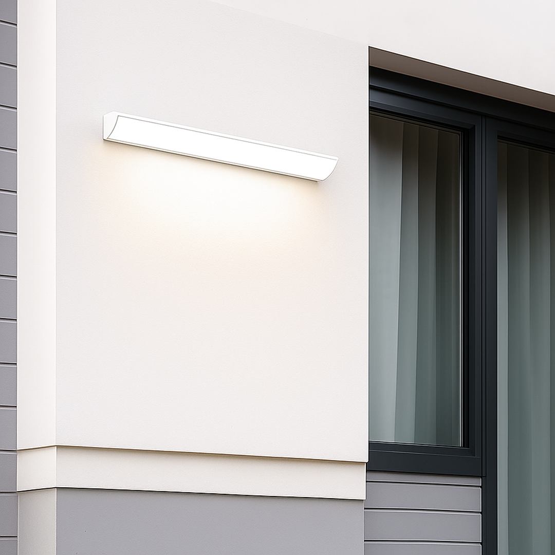 Lampa Ścienna Zewnętrzna Minimalistyczna z Zintegrowanym LED i Klasą Szczelności IP65