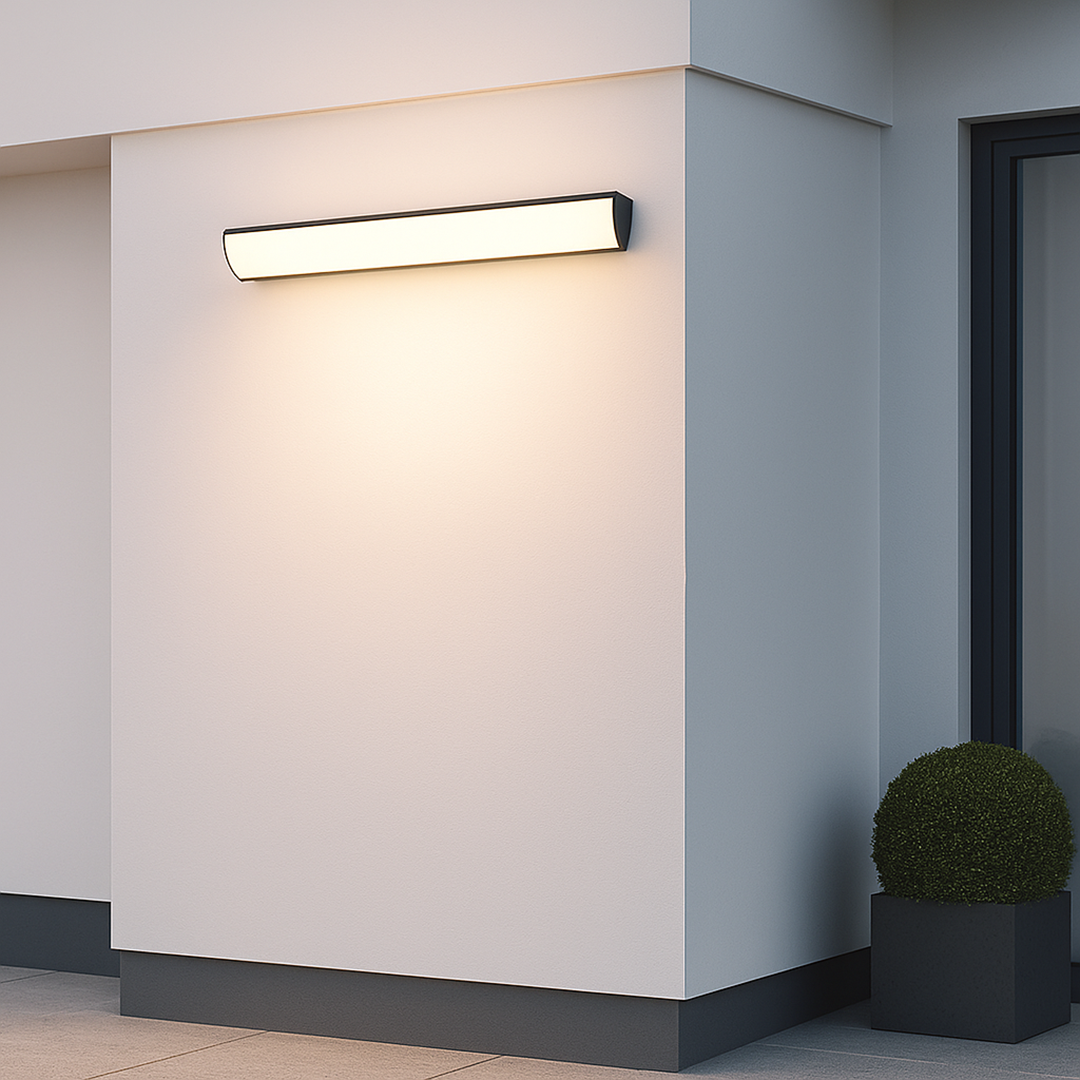 Lampa Ścienna Zewnętrzna Minimalistyczna z Zintegrowanym LED i Klasą Szczelności IP65