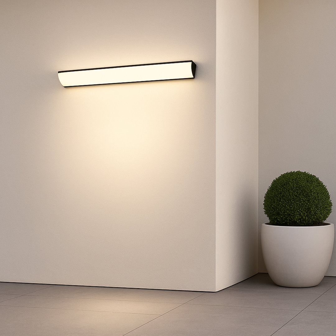 Lampa Ścienna Zewnętrzna Minimalistyczna z Zintegrowanym LED i Klasą Szczelności IP65