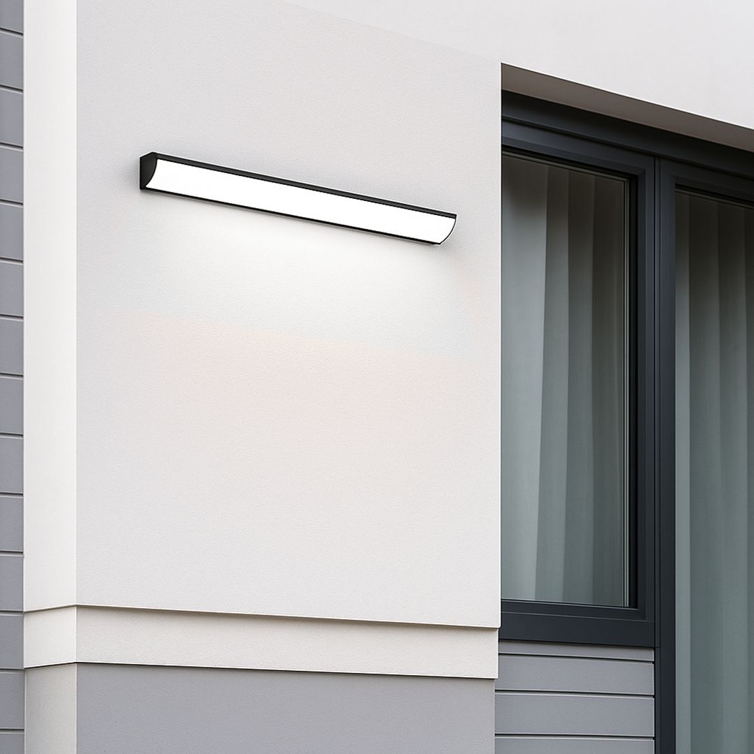 Lampa Ścienna Zewnętrzna Minimalistyczna z Zintegrowanym LED i Klasą Szczelności IP65