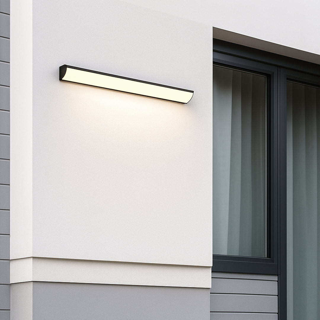 Lampa Ścienna Zewnętrzna Minimalistyczna z Zintegrowanym LED i Klasą Szczelności IP65
