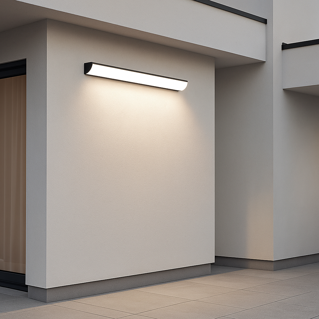 Lampa Ścienna Zewnętrzna Minimalistyczna z Zintegrowanym LED i Klasą Szczelności IP65