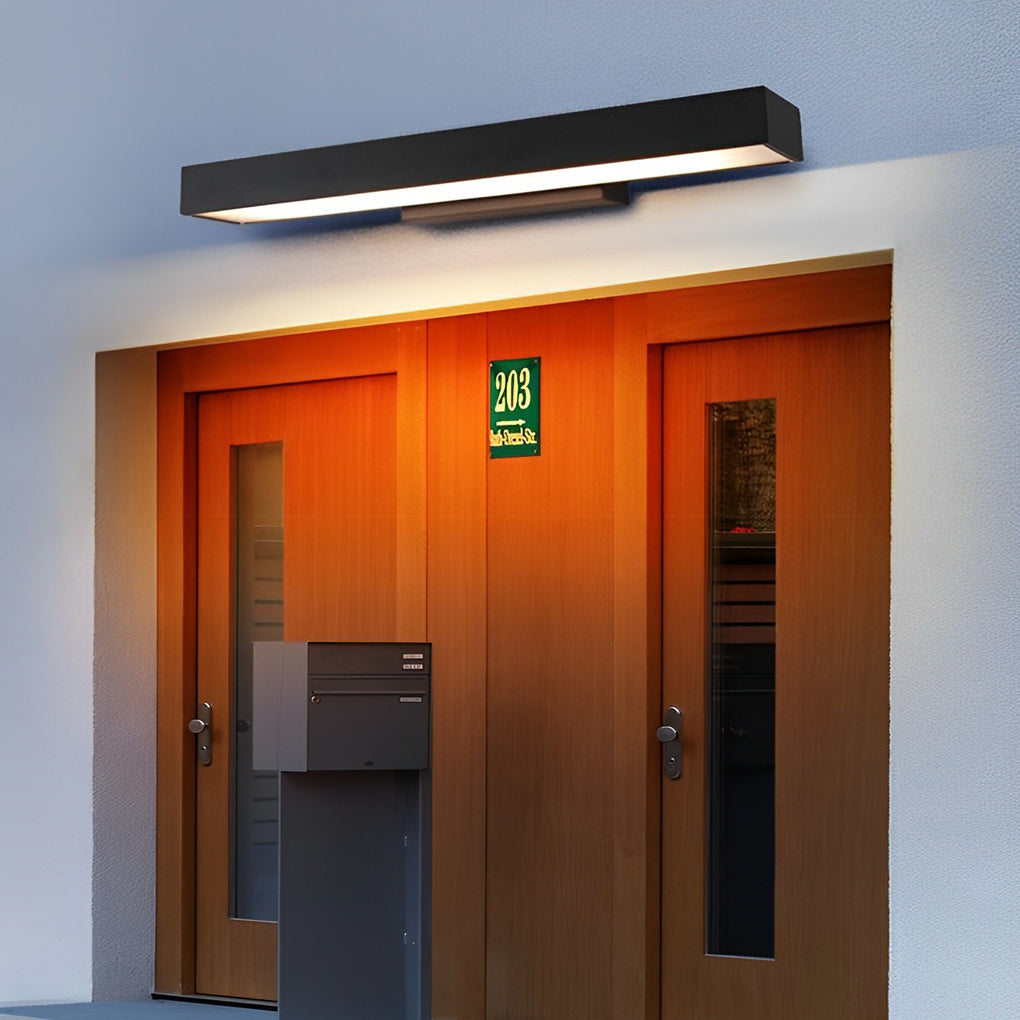 Lampa Ścienna Zewnętrzna Minimalistyczna z Zintegrowanym Oświetleniem LED