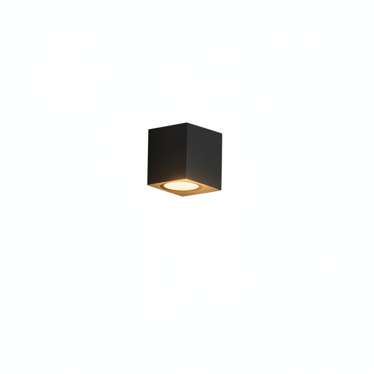 Lampa Ścienna Zewnętrzna Nowoczesna z Kwadratową Obudową do Elewacji i Tarasu