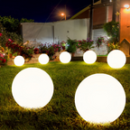 Lampa Solarna Ogrodowa Kula Dekoracyjna z Ciepłym Światłem