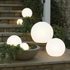 Lampa Solarna Ogrodowa Kula Dekoracyjna z Ciepłym Światłem