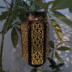 Lampa Solarna Ogrodowa Orientalna z Ażurowym Wzorem do Powieszenia i Postawienia