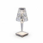 Lampa Stołowa Glamour z Kryształowym Kloszem i Dotykowym Sterowaniem