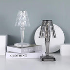 Lampa Stołowa Glamour z Kryształowym Kloszem i Dotykowym Sterowaniem