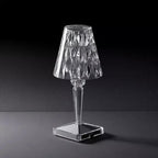 Lampa Stołowa Glamour z Kryształowym Kloszem i Dotykowym Sterowaniem