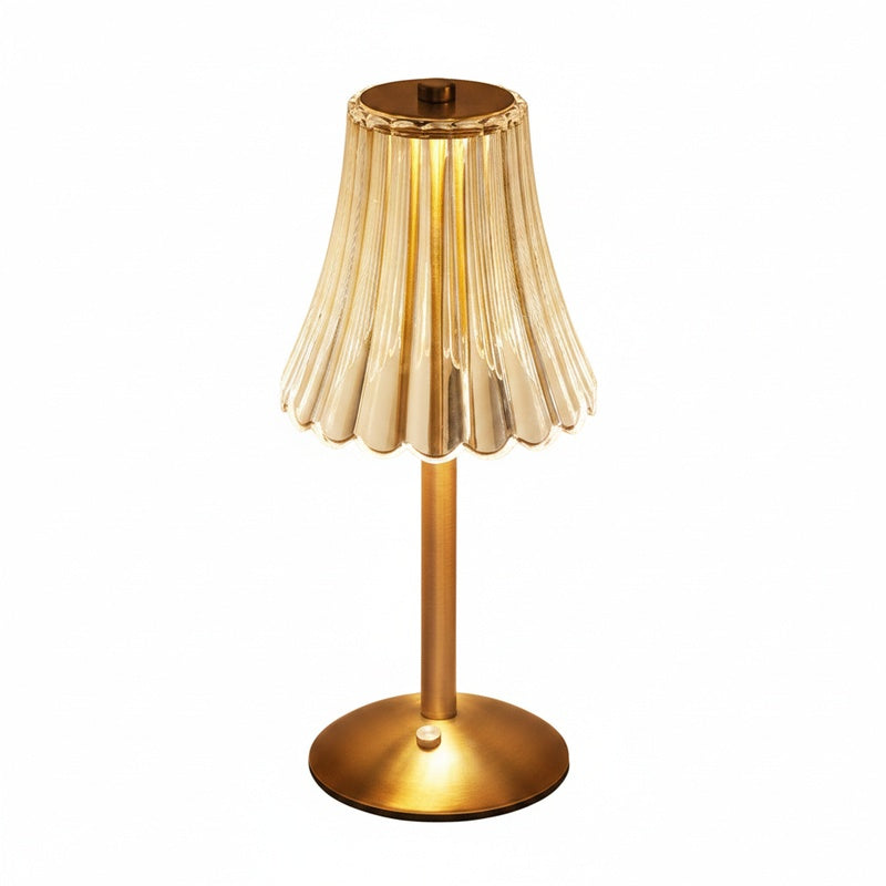 Lampa Stołowa Glamour z Kryształowym Kloszem i Ściemniaczem Dotykowym