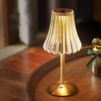 Lampa Stołowa Glamour z Kryształowym Kloszem i Ściemniaczem Dotykowym