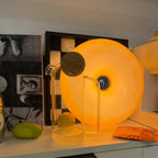 Lampa Stołowa i Ścienna Retro z Okrągłym Kloszem i Funkcją Ściemniania