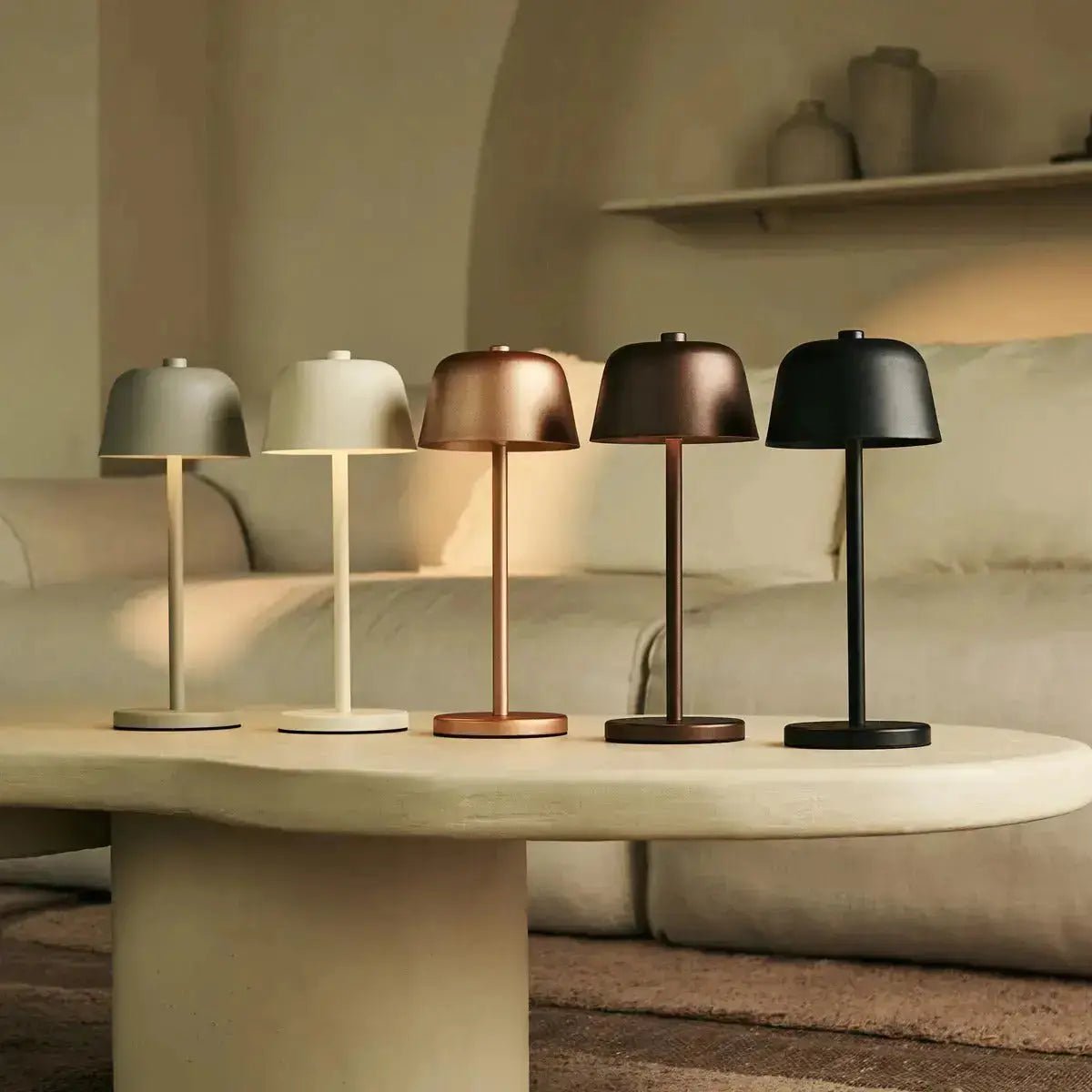 Lampa Stołowa Minimalistyczna Bezprzewodowa z Dotykowym Sterowaniem