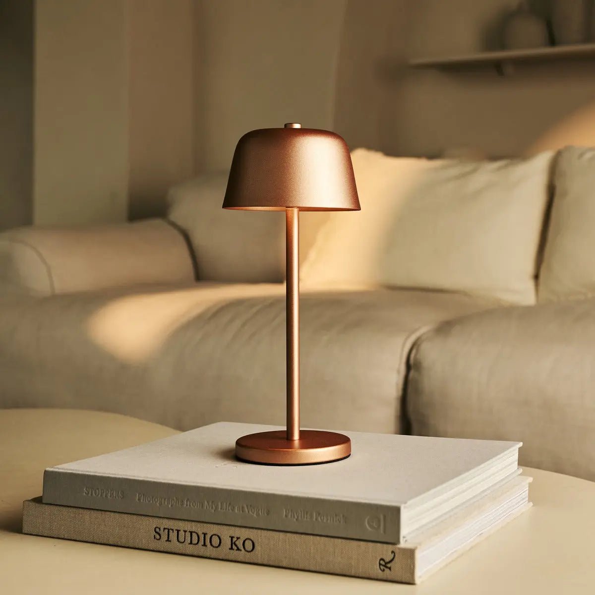Lampa Stołowa Minimalistyczna Bezprzewodowa z Dotykowym Sterowaniem
