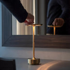 Lampa Stołowa Minimalistyczna z Okrągłą Głowicą i Ściemnianiem Dotykowym ##POS:11##