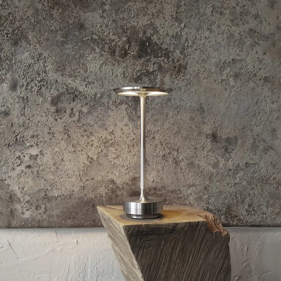 Lampa Stołowa Minimalistyczna z Okrągłą Głowicą i Ściemnianiem Dotykowym