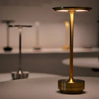 Lampa Stołowa Minimalistyczna z Okrągłą Głowicą i Ściemnianiem Dotykowym