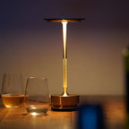 Lampa Stołowa Minimalistyczna z Okrągłą Głowicą i Ściemnianiem Dotykowym