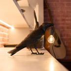 Lampa Stołowa Modern w Kształcie Kruka z Żarówką Edison