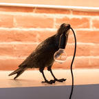 Lampa Stołowa Modern w Kształcie Kruka z Żarówką Edison