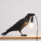 Lampa Stołowa Modern w Kształcie Kruka z Żarówką Edison