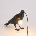 Lampa Stołowa Modern w Kształcie Kruka z Żarówką Edison