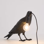 Lampa Stołowa Modern w Kształcie Kruka z Żarówką Edison