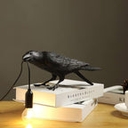 Lampa Stołowa Modern w Kształcie Kruka z Żarówką Edison