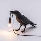 Lampa Stołowa Modern w Kształcie Kruka z Żarówką Edison