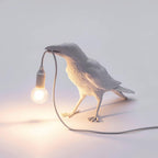 Lampa Stołowa Modern w Kształcie Kruka z Żarówką Edison