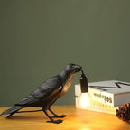 Lampa Stołowa Modern w Kształcie Kruka z Żarówką Edison